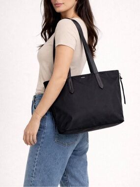 Botkier Nylon Top Zip Travel Tote Handbag